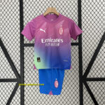 AC Milan third away kid kit Best Soccer Jersey