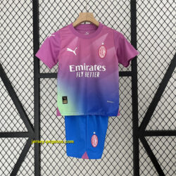 AC Milan third away kid kit Best Soccer Jersey
