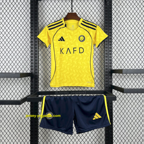 Al-Nassr FC Home Kid Kits Youth Apparels Al-Nassr FC Home Kid Kits Youth Apparels
