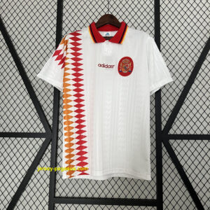 1994 Spain away white retro jersey
