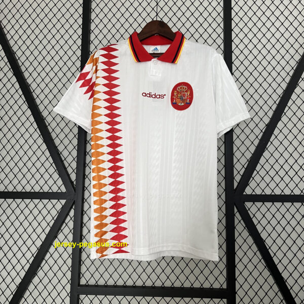 1994 Spain away white retro jersey