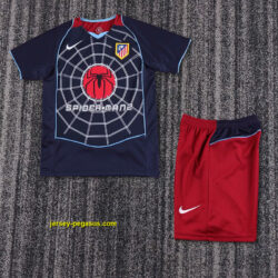Atletico Madrid Away Retro Kid Kits Youth Apparels Soccer