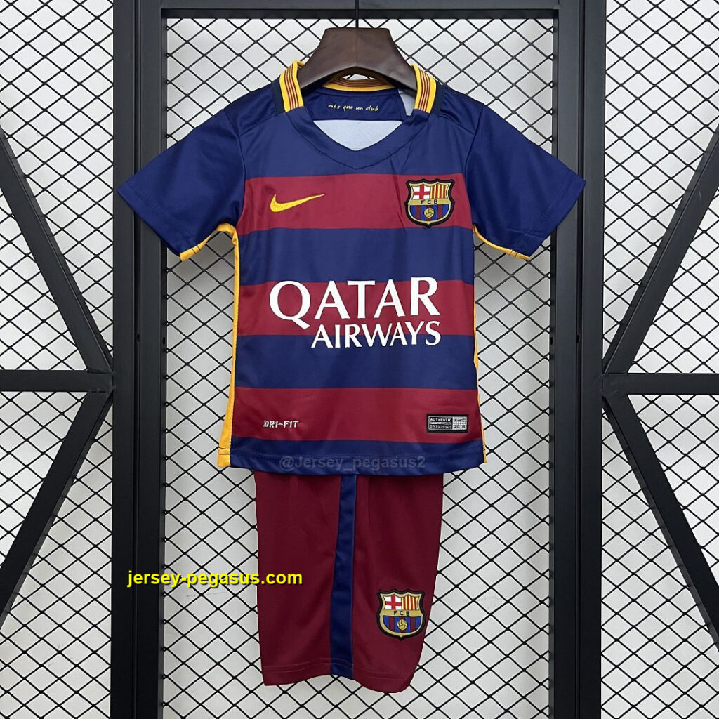 Barcelona Home Retro Kid Kits Youth Apparels Sport