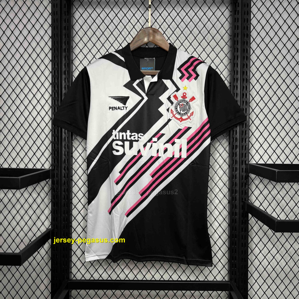 1995 Corinthians Retro Goalkeeper Kit Soccer Uniform