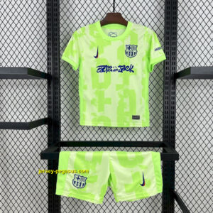 Barcelona Third Travis Scott Edition Kid Kits Youth Apparels Soccer