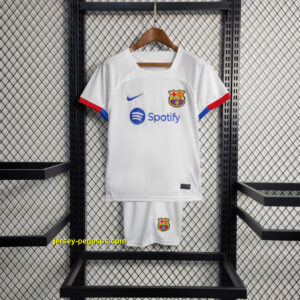 Barcelona away kids kit