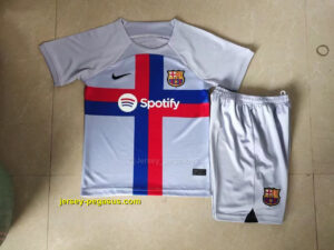 Barcelona third away kids kit