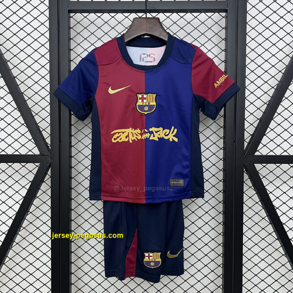 Barcelona x Travis Scott Home Kid Kits Youth Apparels Barcelona x Travis Scott Home Kid Kits Youth Apparels