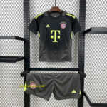 Bayern Munich Black Goalkeeper Kid Kits Youth Apparels