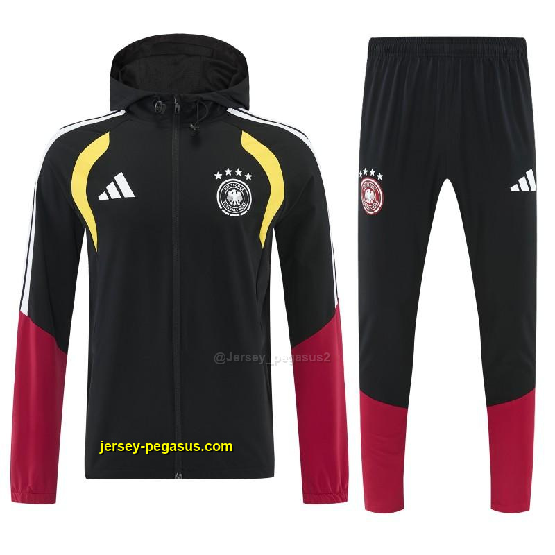 Germany Black Full Zipper Jacket Tracksuit + Long Pants Germany Black Full Zipper Jacket Tracksuit + Long Pants
