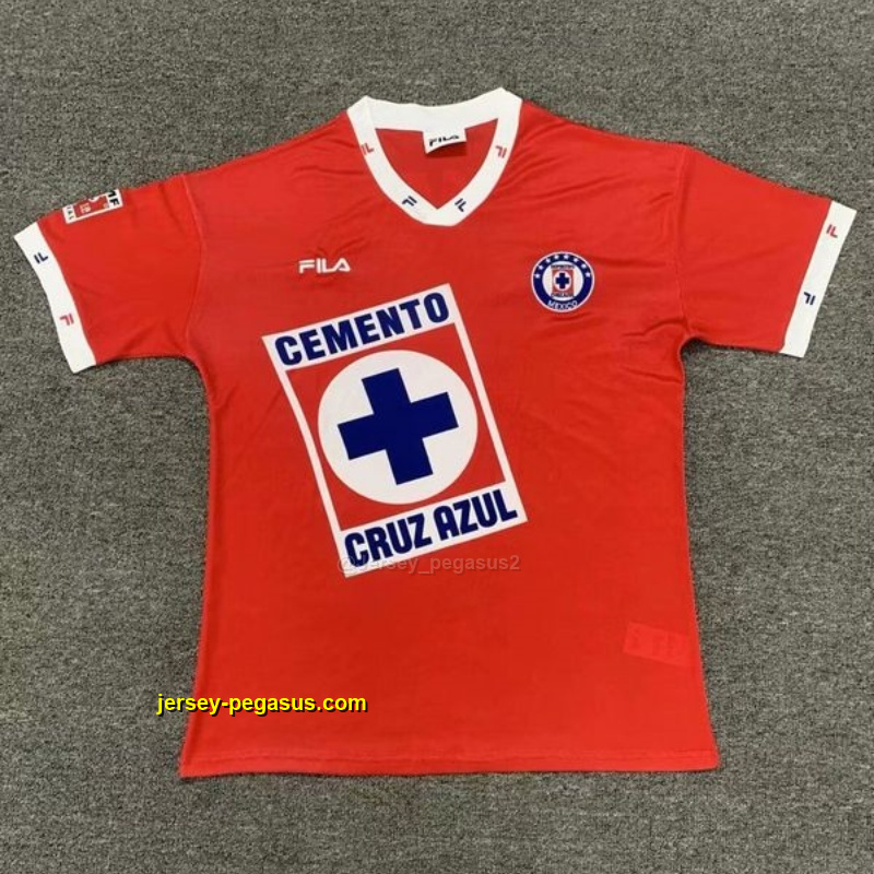 1996 Cruz Azul Third Red Retro Kit Vintage Shirt Soccer Jerseys