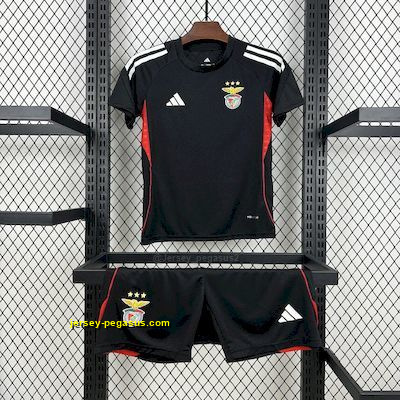 Benfica Black Pre-Match Kid Kits Youth Apparels Joy