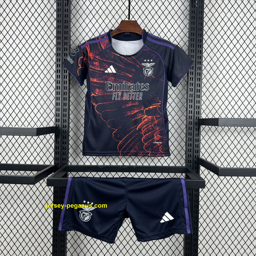 Benfica Fourth Kid Kits Football Youth Apparel