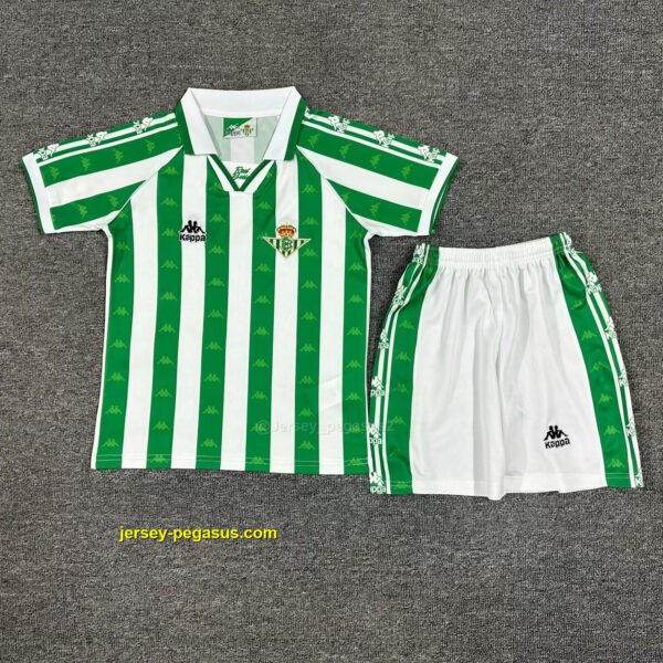 Betis Home Retro Kid Kits Children Sets Soccer Jerseys Betis Home Retro Kid Kits Children Sets Soccer Jerseys