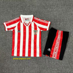 Bilbao Home Retro Kid Kits Children Sets Soccer Jerseys