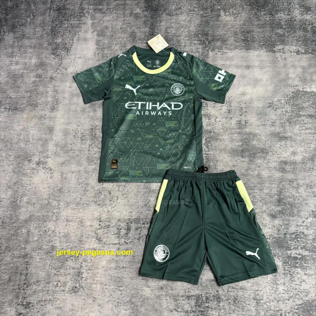 Kids 2025-26 Manchester City IIII Jersey