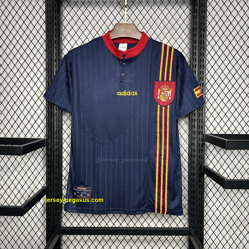 1996 Spain Away Retro Kit Vintage Shirt Sport