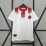 1996 Turkey Away Retro Kit Soccer Uniform