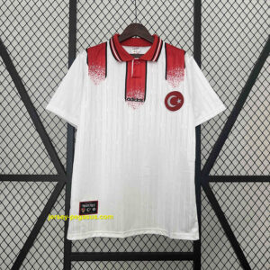 1996 Turkey Away Retro Kit Soccer Uniform