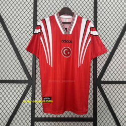 1996 Turkey Home Retro Kit Soccer Uniform