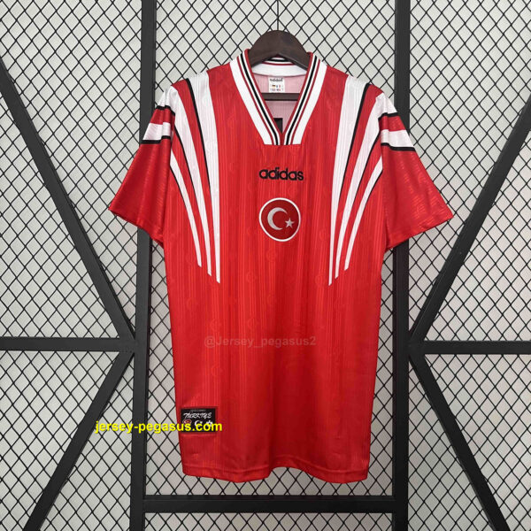 1996 Turkey Home Retro Kit Soccer Uniform