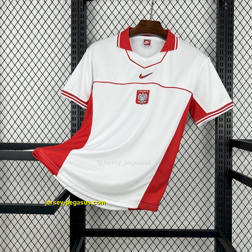 1997 Poland Home Retro Kit Vintage Shirt