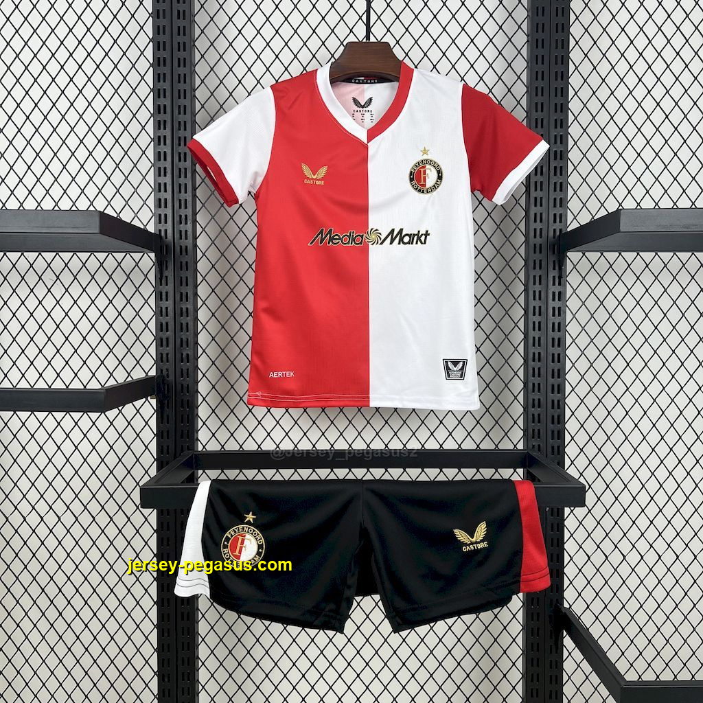 Feyenoord Rotterdam Home Kid Kits Youth Apparels