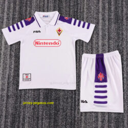 Fiorentina Away Retro Kid Kits Youth Apparels Soccer