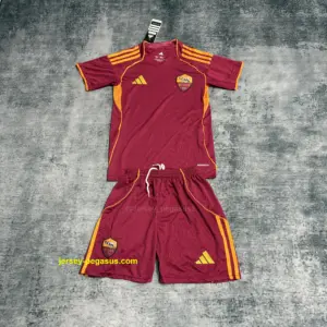 Kids' 2025-26 AS Roma Home Kit,