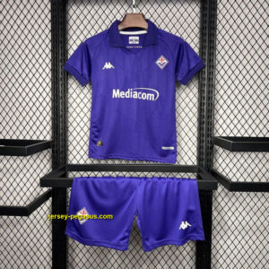 Fiorentina Home Kid Kits Youth Apparels Football