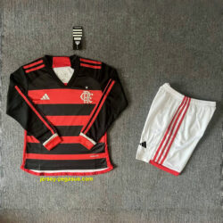 Flamengo Home Kid Kits Long Sleeve Youth Apparels