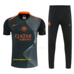 Inter Milan Dark Green with Fluid Wave Short Sleeve Tracksuit + Long Pants