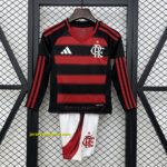 Flamengo Home Kid Long Sleeve Kits Youth Apparels