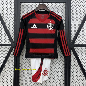 Flamengo Home Kid Long Sleeve Kits Youth Apparels