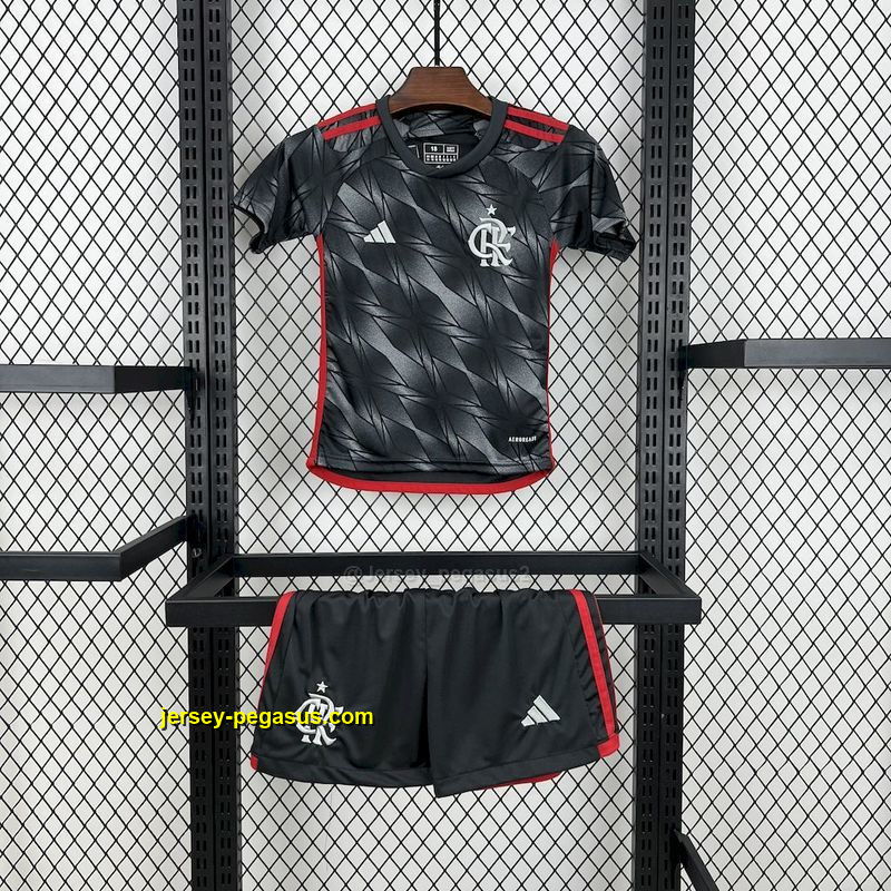 Flamengo Third Kid Kits Youth Apparels Soccer