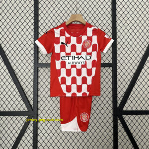Girona Home Kid Kits Youth Apparels Football