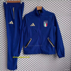 Italy Blue Full zipper Jacket Tracksuit+ long pants