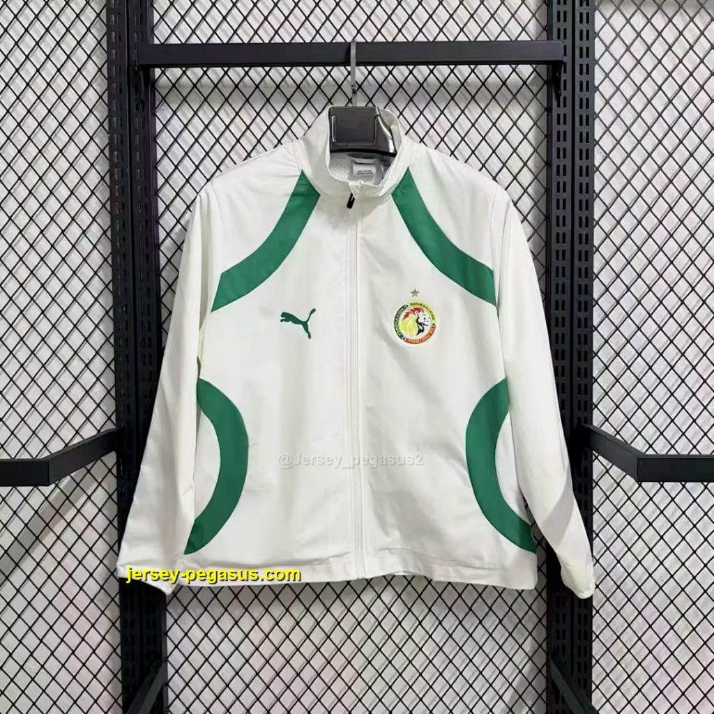 Senegal 2026 White Windbreaker