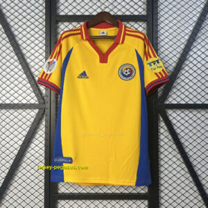 2000 Romania Home Retro Kit Vintage Shirt Soccer