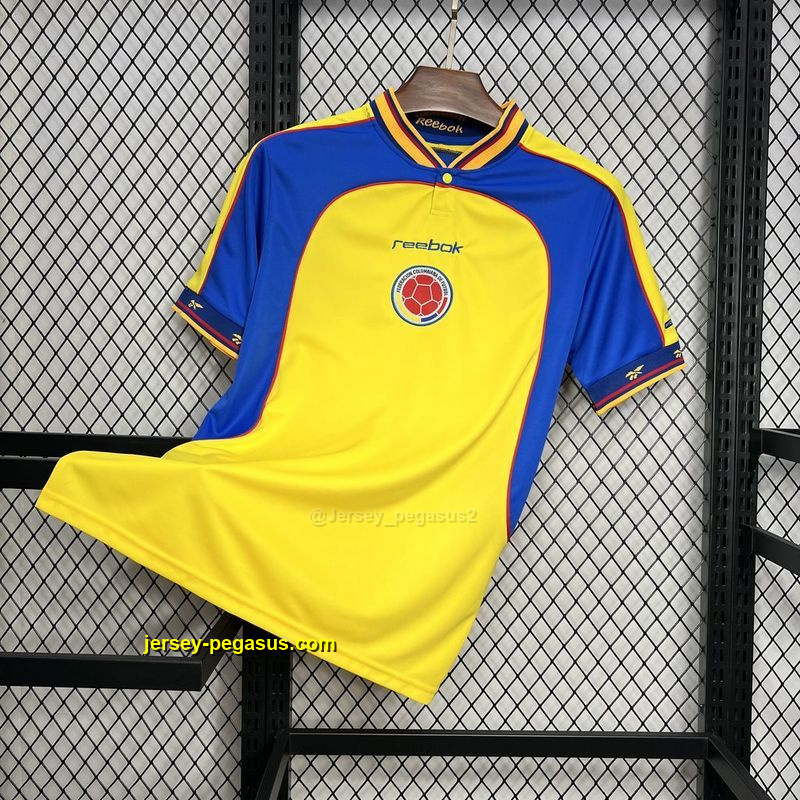 2001 Colombia Home Retro Kit Vintage Shirt Soccer