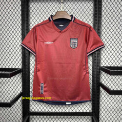 2002 England Away Retro Kit Double-Sided Uniform