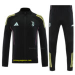 Juventus Black FULL Zipper Jacket Tracksuit +Long Pants