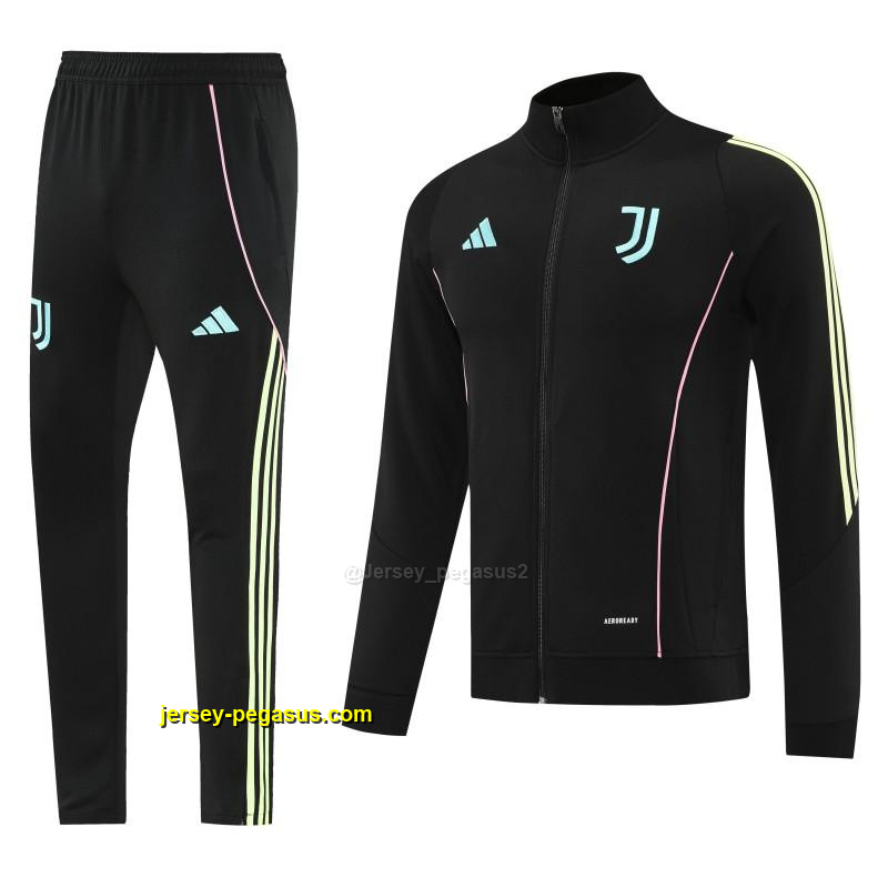 Juventus Black Full zipper Jacket Tracksuit+ long pants Juventus Black Full zipper Jacket Tracksuit+ long pants
