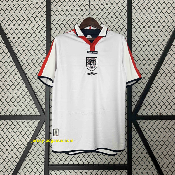2004 England Home Retro Kit Jersey
