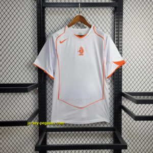 2004 Netherlands Away Retro Kit Vantage Shirt Soccer Jerseys