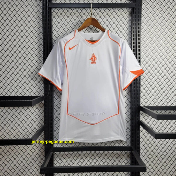 2004 Netherlands Away Retro Kit Vantage Shirt Soccer Jerseys