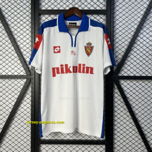 2004 Zaragoza Home Retro Kit Vintage Shirt Soccer