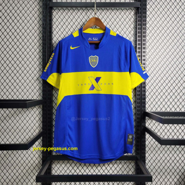2005 Retro Boca 100th Anniversary Edition Cheap Soccer Jerseys 2005 Retro Boca 100th Anniversary Edition Cheap Soccer Jerseys