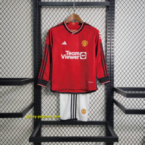 Kids Manchester United Home Long Sleeve