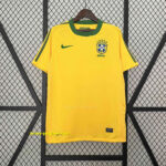 2010 Brazil Home Retro Kit Vintage Shirt Football